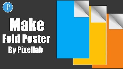 How to make fold paper by Pixellab. Pixellab Design. Pixellab Tutorial. fold paper Design