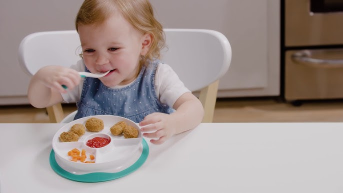 The OXO Tot Suction Bowl & Plate Keep Dinner With Toddlers Mess-Free