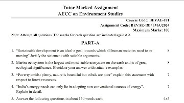 BEVAE-181 BBA Solved Assignment  2024 - 2025 | IGNOU BBA 1st Semester Solution July 2024 Video