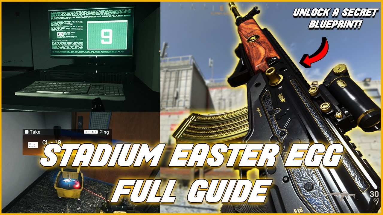 Stadium Easter Egg Guide Legendary Loot Cr 56 Amax Blueprint Engima Warzone Downsights