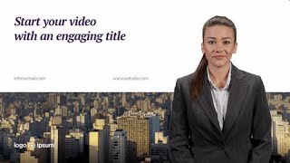 Media Video Template: Visually striking and editable