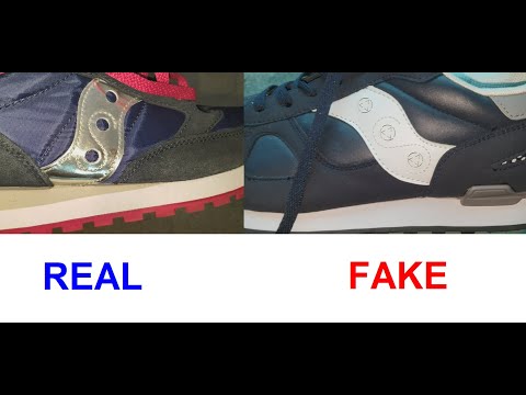 Real vs Fake Saucony sneakers. How to 