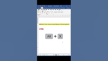 MS Word Trick: How to insert Email or Phone Symbol in Microsoft Word?