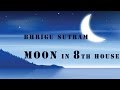 Bhrigu Sutram : Moon in  8th house