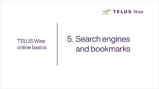 TELUS | Search engines and bookmarks Telus Finding Things Online