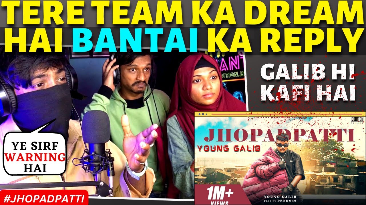 YOUNG GALIB - JHOPADPATTI (PROD. PENDO46) | OFFICIAL LYRIC VIDEO | EXPLICIT | Reaction