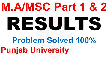 ma msc part 1 & 2 supply 2020 & annual 2021 results fees issue solved punjab university ma msc pu