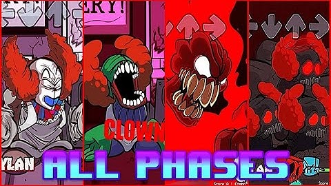 FNF TRICKY PHASE 0 1 2 3 4 MOD HARD ALL CUTSCENES