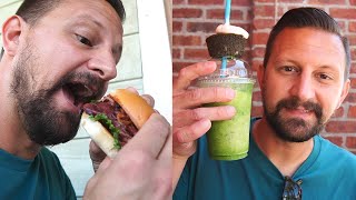 Eating St. Patrick's Day Foods & Treats At Disney Springs! | Burger, Shake & Pot o' Gold Cream Puff!
