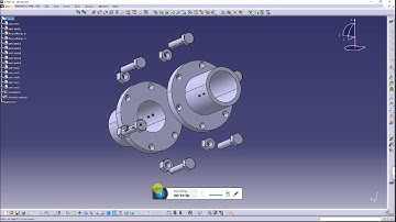 Flange Coupling Assembly Catia V5 R20
