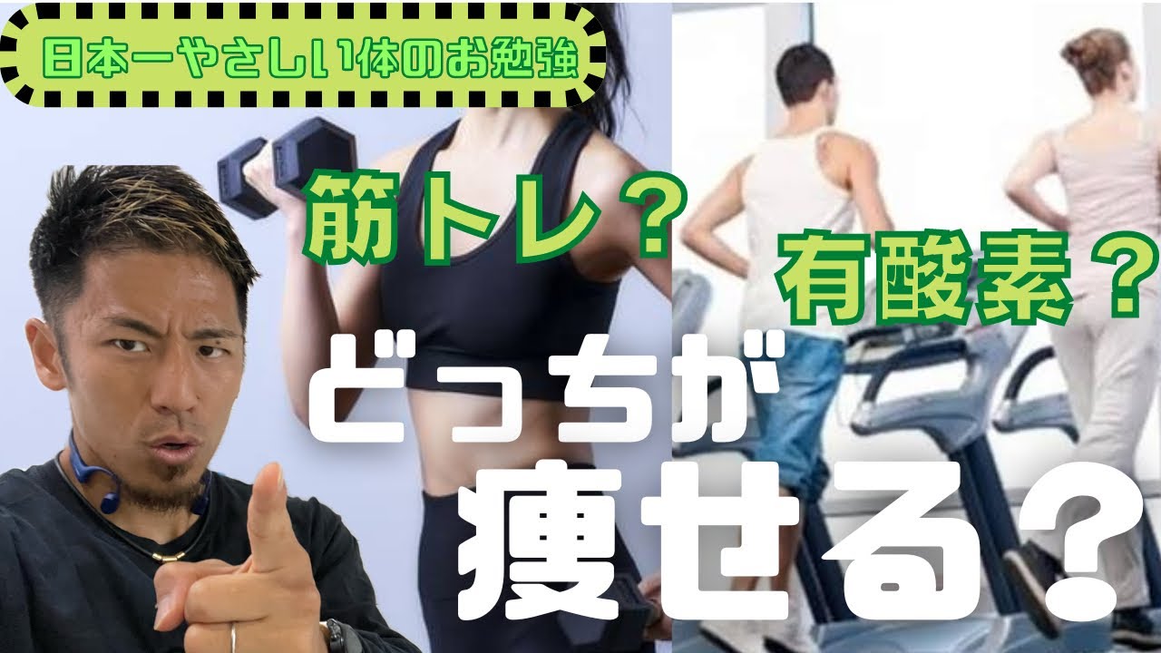 【ダイエット】ランニング？筋トレ？どっちが痩せる？【有酸素/無酸素】