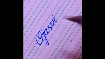 "Ojasvi" Beautiful name in Cursive writing #calligraphy #cursivewriting #shorts