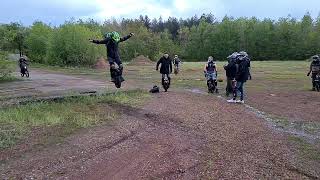 EUC off road, jumping session, Lynx