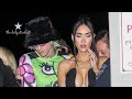 One Day Before The Break Up Megan Fox &amp; MGK Leaving Drakes Pre Super Bowl Party