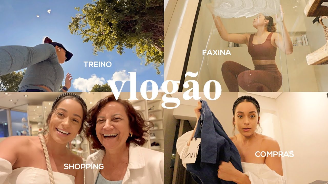Dia de shopping, faxina no ap, treino, jantar com marido, compras & mais.