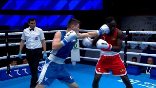 R32 (71KG) ZEBRA SSENYANGE ISAAC (UGA) vs MADIEV ESKERKHAN (GEO) | IBA World Championships 2023