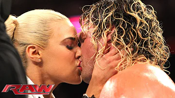 Lana kisses Dolph Ziggler: Raw, May 18, 2015