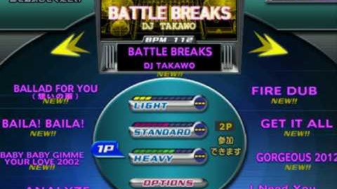 DDR FESTIVAL PS2 (JP) - FULL Song list Line Record