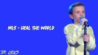 Nils D. - Heal The World (Michael Jackson) | Lyrics | Blind Auditions | The Voice Kids Germany 2019