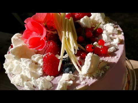 Видео: Как да си направим торта от бял шоколад с боровинки