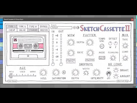 Aberrant DSP Sketch Cassette Review  LoFi Style Tape Emulation