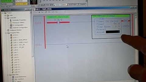 PLC programming -- TON instruction (on-delay timer)