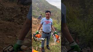 रुख काट्नको लागि कुन Company को Chainsaw किन्ने त #agriculture #stihl #ktm #nepal .
