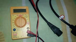 How to check a Power Chord?/Power Cable| Power Chord kaise check kare step by step| #ASHTECH