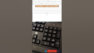 different lines in Ms word.✅😊 #shorts #shortvideo #msword #keyboard #windows #computershortcutkeys