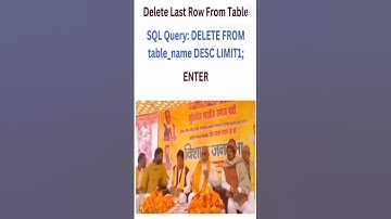 Funny SQL Query Memes: How to Delete the Last Row #yshorts #shorts #tranding #funny