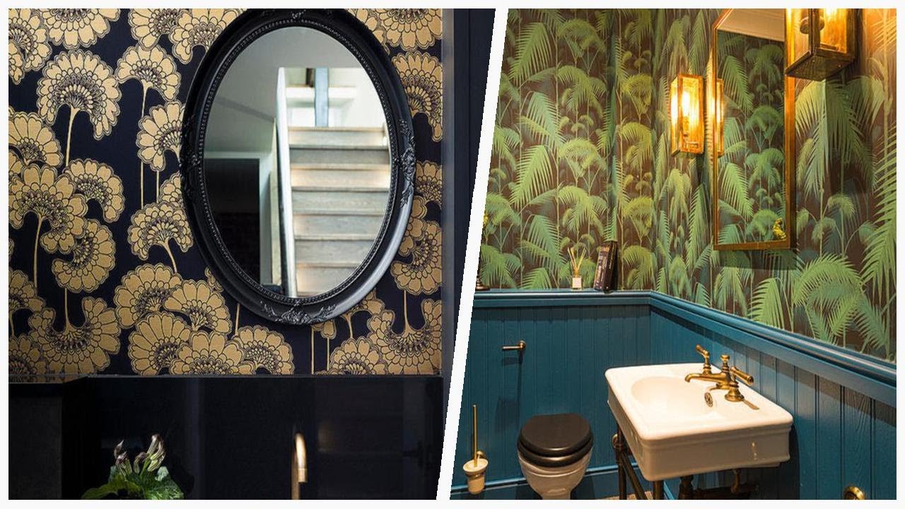 75 Small Black Powder Room Design Ideas You'll Love 🔴 - YouTube