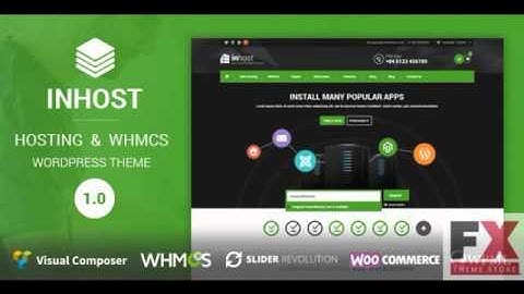 Preview InHost Hosting WHMCS WordPress Theme TFx