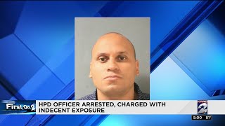 HPD officer arrested, charged with indecent exposure