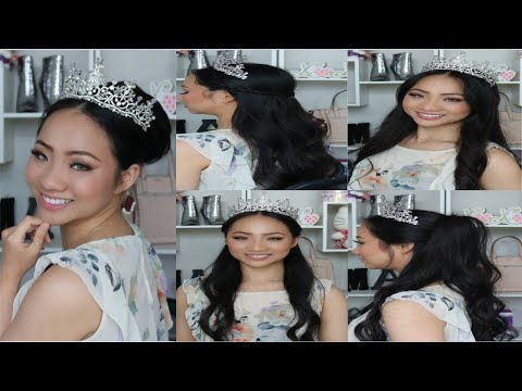EASY hairstyles while wearing TIARA | MaiMoments