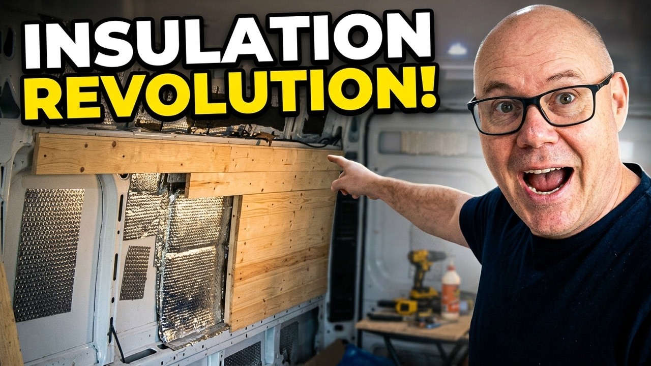 Van Build Timelapse | Reflective Insulation and Wood Panel Installation ...