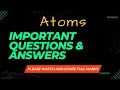 Atoms2 physicsimportant questions and answersfizixguru