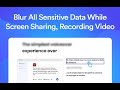 Blurry Blur Sensitive Infos, Draw & Highlight chrome extension