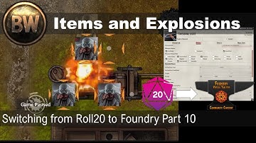 Overgang van Roll20 naar FoundryVTT Deel 9: Itembladen en exploderende vaten dnd5e