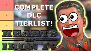 Complete DLC Tierlist for Hearts of Iron IV!