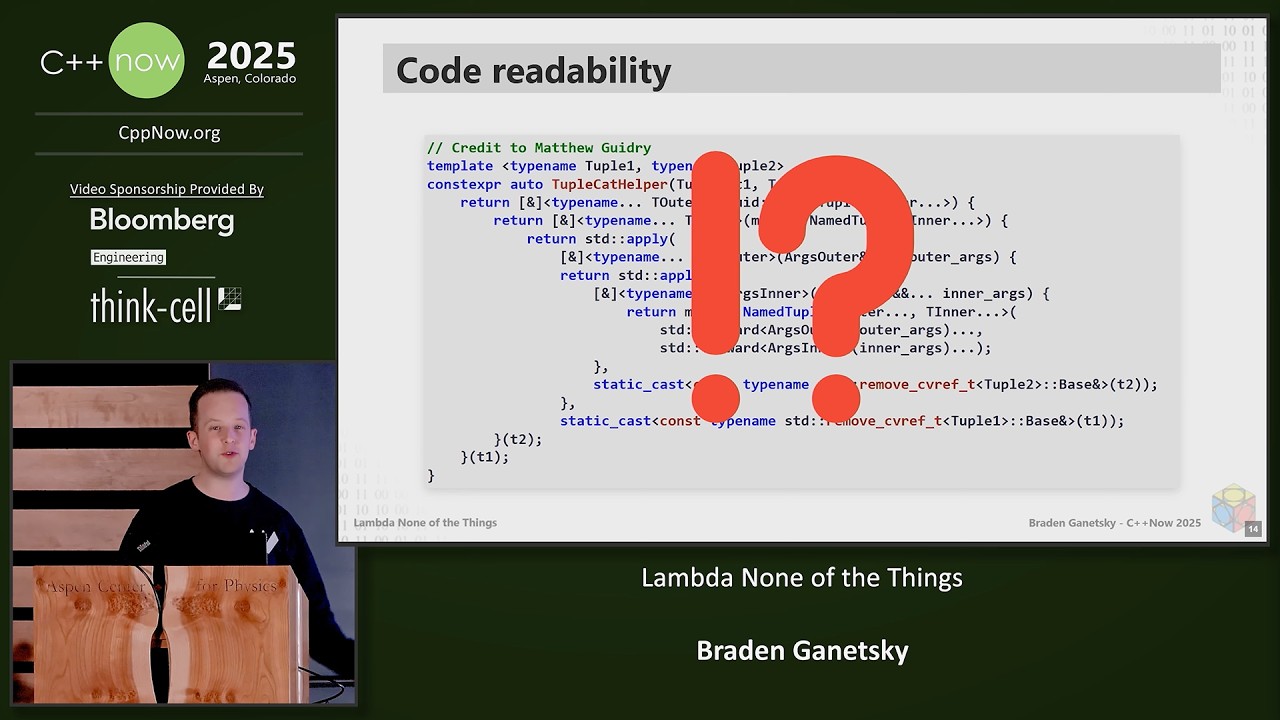 Lightning Talk: Lambda None of the Things - Braden Ganetsky - C++Now 2025