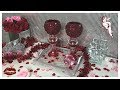 DIY - DOLLAR CANDLE HOLDERS - ❤️ RUBY RED ❤️ CRUSHED GLASS #BLINGQUEEN