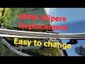 BMW Wipers Replacement/Change - Very Easy to do!