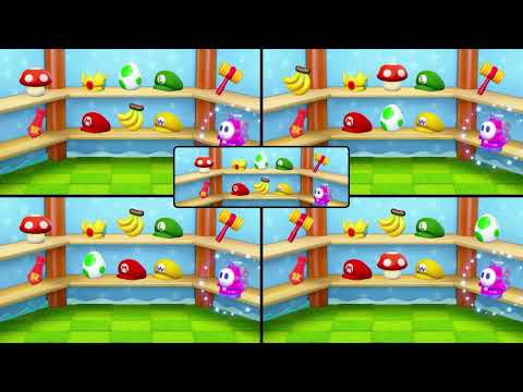 Mario Party Superstars Minigames - Donkey Kong vs Birdo vs Mario vs Yoshi