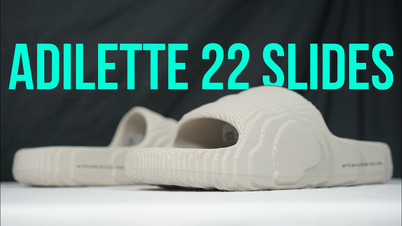 on | Unboxing, YouTube feet ADILETTE & - 22 review SLIDES ADIDAS