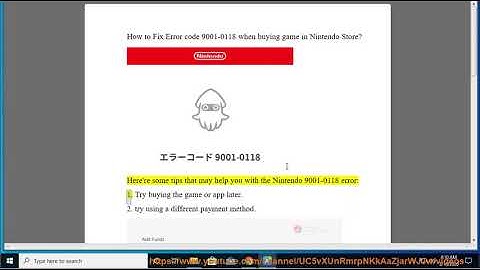 Fix Error code 9001-0118 when buying game in Nintendo Store (2024 updated)