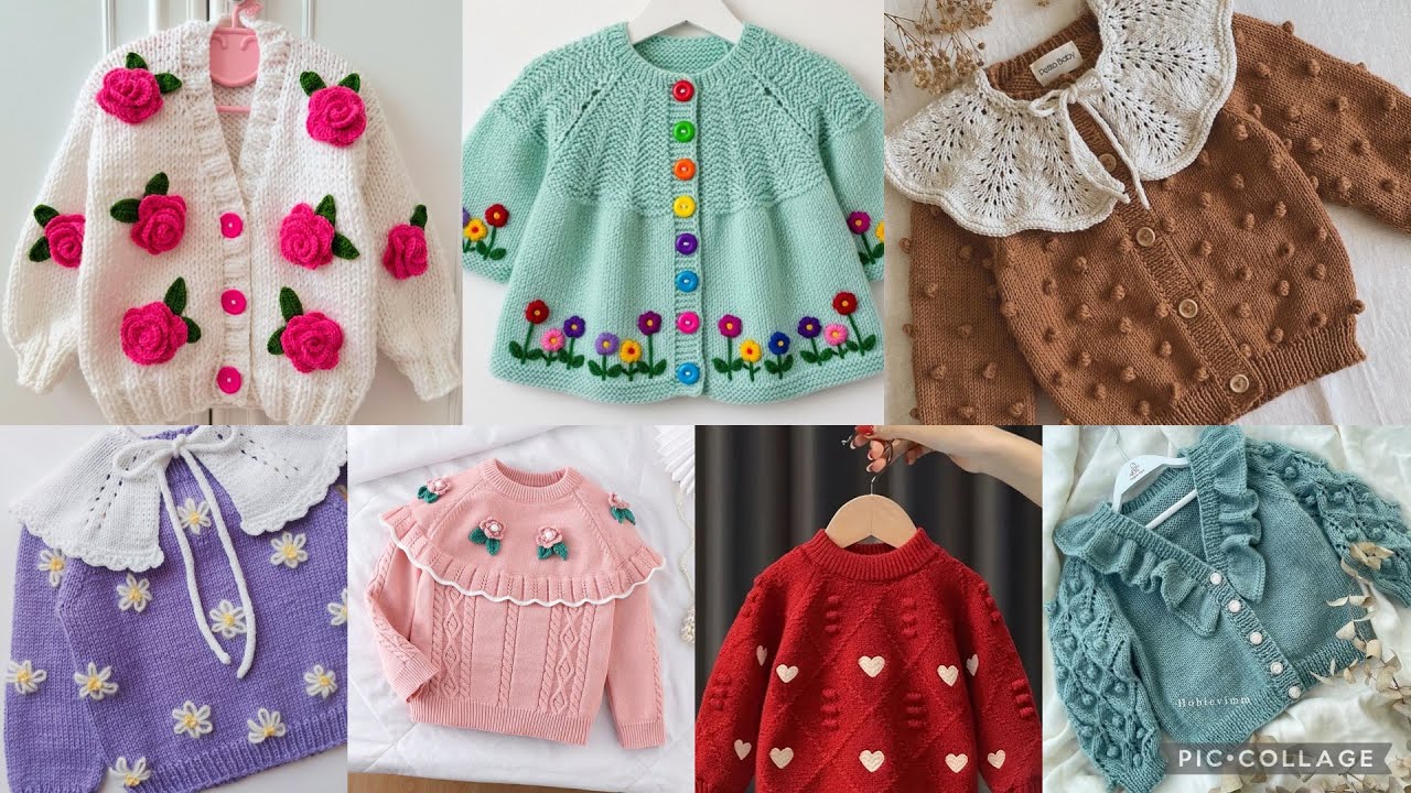 2026 Baby Girl Knitted Sweater/Cardigan Designs/Baby Girl Crochet Sweater/Cardigan Designs