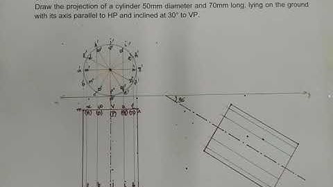 Projection of Solids problem 12