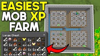 Easiest AFK Mob XP Farm Minecraft Bedrock 1.20 (no spawner)(MCPE/Xbox/PS4/Nintendo Switch/Windows10)