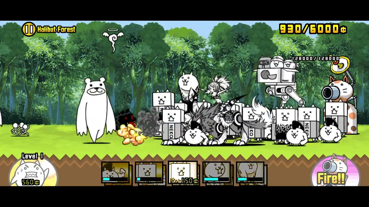 The Battle Cats Stories Of Legend Sushi Island Halibut Forest 3