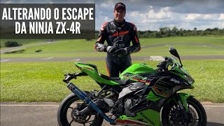 Escapamento aumenta à potência? Veja a troca na ZX4R e como ficou na pista